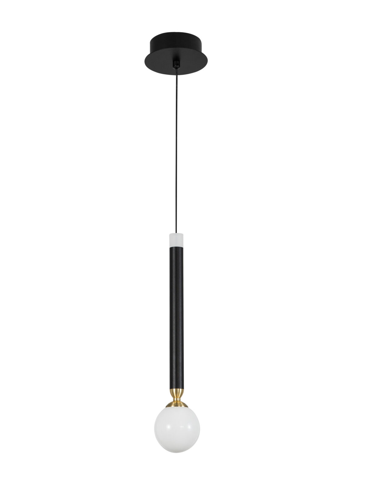 Lustra Cayo 5W 3000K, Negru si Sticla, Acrilic Nova Luce