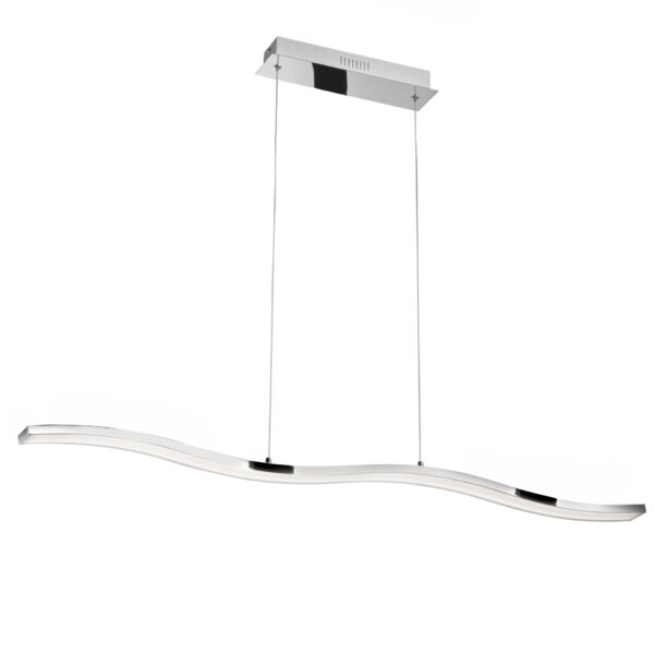 Lustra Cesena 42W 3000K, Crom si Aluminiu, Acrilic Nova Luce