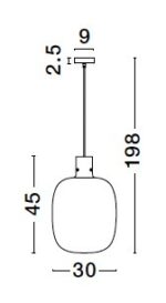 Lustra Cinzia 12W, Auriu si Sticla, Metal Nova Luce