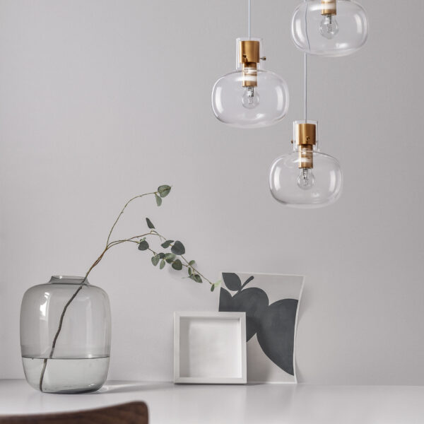 Lustra Cinzia 36W, Auriu, Transparent si Sticla, Metal Nova Luce