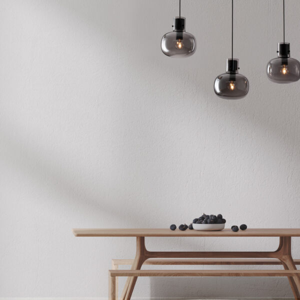 Lustra Cinzia 36W, Negru si Sticla, Metal Nova Luce