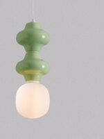Lustra Clio 5W, Verde si Sticla, Metal, Ceramica Nova Luce