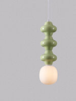 Lustra Clio 5W, Verde si Sticla, Metal, Ceramica Nova Luce