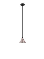 Lustra Conico 10W, Negru, Maro si Aluminiu Nova Luce