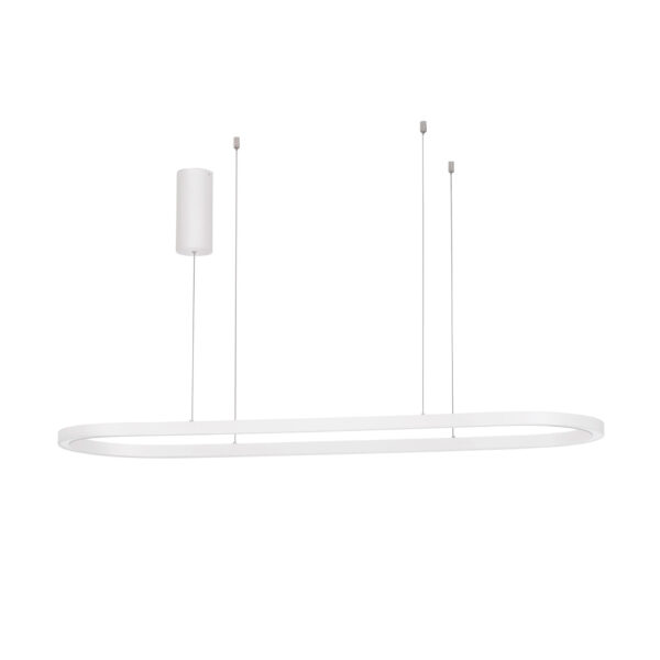 Lustra Cuppe 56W 3000K, Alb si Aluminiu, Acrilic Nova Luce