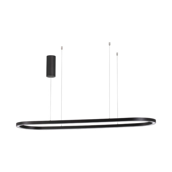 Lustra Cuppe 56W 3000K, Negru si Aluminiu, Acrilic Nova Luce