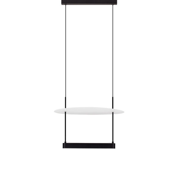 Lustra Diona 29W 2700 K, Negru, Alb si Aluminiu Nova Luce