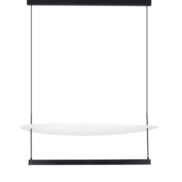 Lustra Diona 55W 2700 K, Negru, Alb si Aluminiu Nova Luce