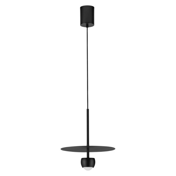 Lustra Edem 8W 3000K, Negru si Otel, Aluminiu Nova Luce