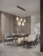 Lustra Egna 58W 3000K, Alama, Chihlimbariu si Sticla, Metal Nova Luce