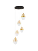 Lustra Egna 59W 3000K, Alama, Chihlimbariu si Sticla, Metal Nova Luce