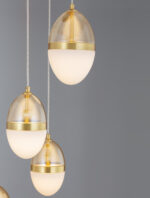 Lustra Egna 59W 3000K, Alama, Chihlimbariu si Sticla, Metal Nova Luce