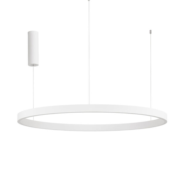 Lustra Elowen 106W 3000K, Alb si Aluminiu, Acrilic Nova Luce