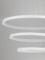 Lustra Empatia 108W 3000K, Alb si Aluminiu, Acrilic Nova Luce