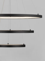 Lustra Empatia 108W 3000K, Negru si Aluminiu, Acrilic Nova Luce