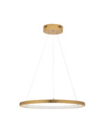 Lustra Empatia 35W 3000K, Auriu si Aluminiu, Acrilic Nova Luce