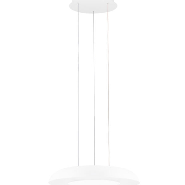 Lustra Epos 24W 3000 | 2700 | 4000K, Alb si Aluminiu, Acrilic Nova Luce