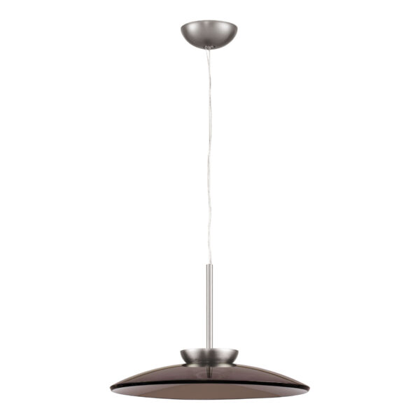 Lustra Esti 21W 3000K, Maro, Nichel fumuriu si Sticla, Aluminiu Nova Luce