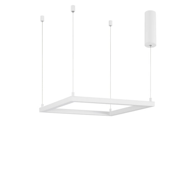 Lustra Eterna 30W 3000K, Alb si Aluminiu, Acrilic Nova Luce