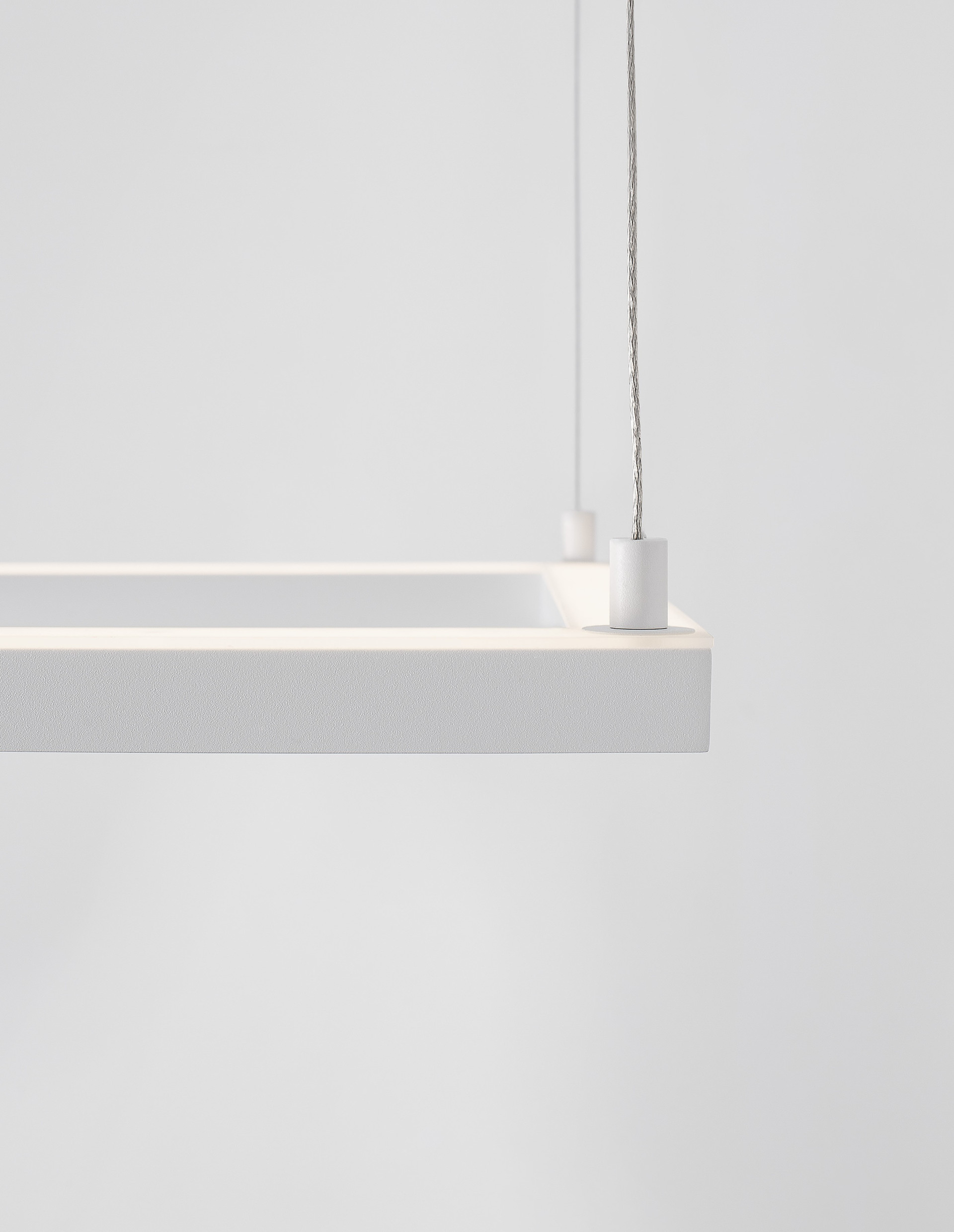 Lustra Eterna 30W 3000K, Alb si Aluminiu, Acrilic Nova Luce
