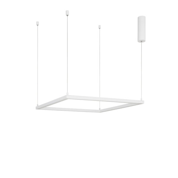 Lustra Eterna 40W 3000K, Alb si Aluminiu, Acrilic Nova Luce