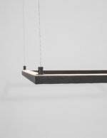 Lustra Eterna 40W 3000K, Negru si Aluminiu, Acrilic Nova Luce
