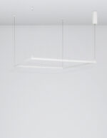 Lustra Eterna 50W 3000K, Alb si Aluminiu, Acrilic Nova Luce