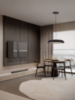 Lustra Felicia 44W 3000K, Negru si Otel, Aluminiu, Acrilic Nova Luce
