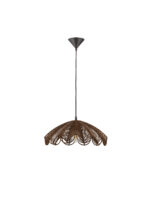 Lustra Flare 12W, Maro si Otel, Ratan Nova Luce