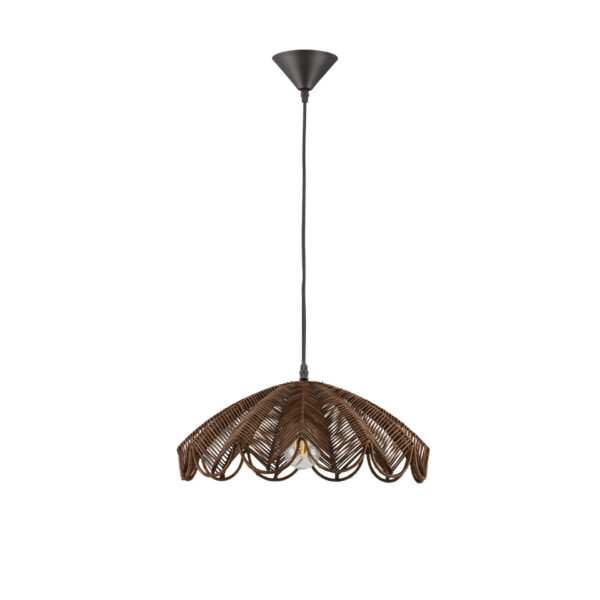 Lustra Flare 12W, Maro si Otel, Ratan Nova Luce