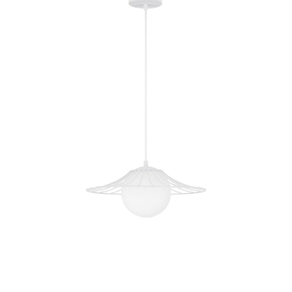 Lustra Fly 12W, Negru, Alb si Sticla, Metal Nova Luce