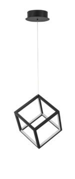 Lustra Gabbia 45W 3000K, Negru si Aluminiu, Silicon Nova Luce
