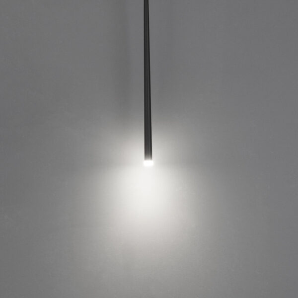 Lustra Giono 3W 3000K, Negru si Aluminiu, Acrilic Nova Luce