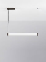 Lustra Glaze 32W 3000K, Negru si Otel, Aluminiu, Acrilic Nova Luce