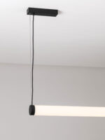 Lustra Glaze 32W 3000K, Negru si Otel, Aluminiu, Acrilic Nova Luce