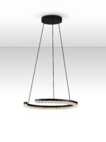Lustra Greamy 21W 3000K, Negru si Aluminiu Nova Luce