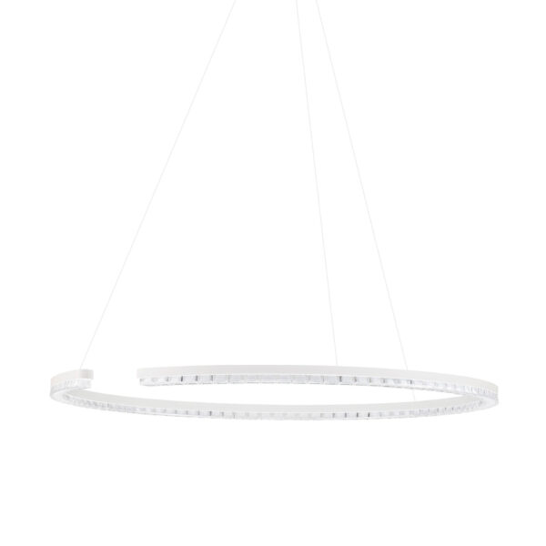 Lustra Greamy 43W 3000K, Alb si Aluminiu Nova Luce