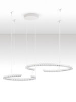 Lustra Greamy 49W 3000K, Alb si Aluminiu Nova Luce