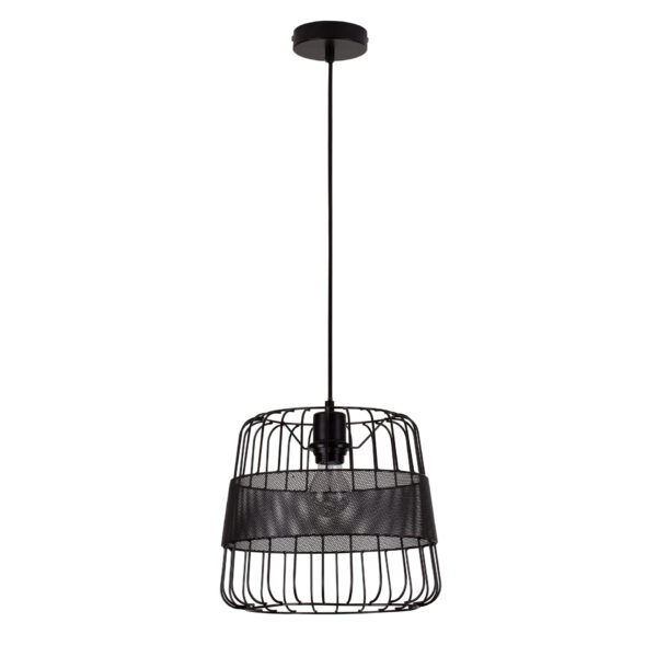 Lustra Ian 21W, Negru si Metal Nova Luce