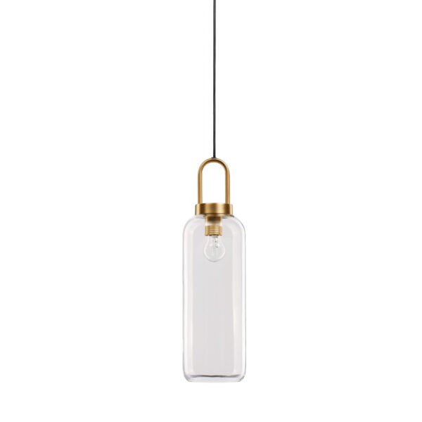 Lustra Irvine 12W, Auriu, Transparent si Sticla, Metal Nova Luce