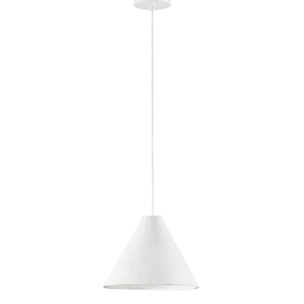 Lustra Joelle 12W, Alb si Papier-mache Nova Luce