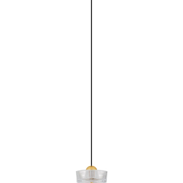 Lustra Keros 6W 3000K, Auriu si Aluminiu, Acrilic Nova Luce