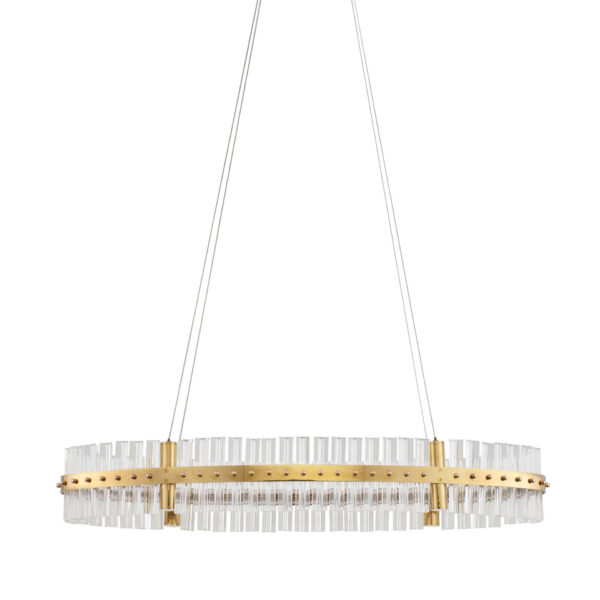 Lustra Kezo 45W 3500 K, Auriu si Sticla, Otel inoxidabil Nova Luce