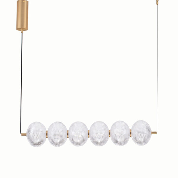 Lustra Klelia 34W 3000K, Auriu si Metal, Acrilic Nova Luce