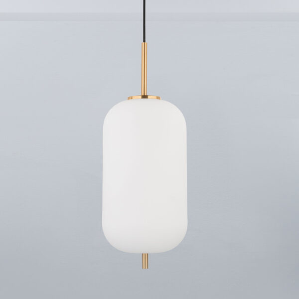 Lustra Lato 12W, Alb, Auriu si Sticla, Metal, Textil Nova Luce