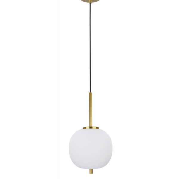 Lustra Lato 5W, Alb, Auriu si Sticla, Metal, Textil Nova Luce