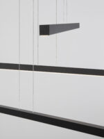 Lustra Lior 41W 3000K, Negru si Aluminiu, Acrilic Nova Luce
