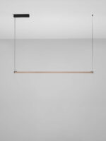 Lustra Lios 28W 3000K, Negru, Auriu si Aluminiu Nova Luce