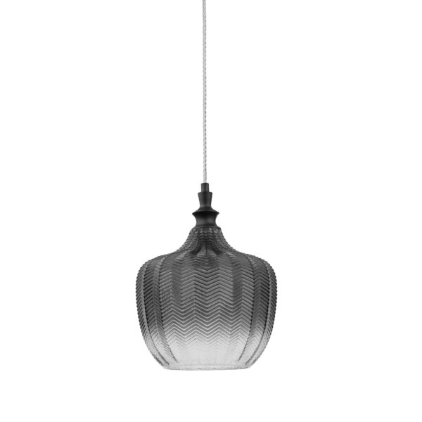 Lustra Loni 12W, Gri si Sticla, Metal Nova Luce