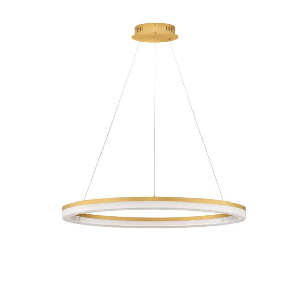 Lustra Luana 41W 3000 | 2700 | 4000K, Auriu si Aluminiu, Acrilic Nova Luce